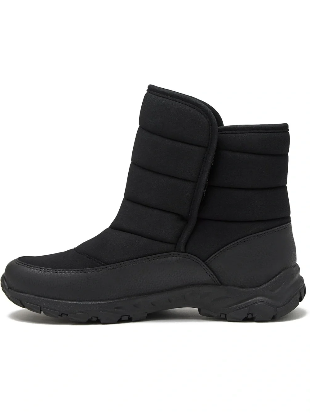 NWT Lands' End Expedition Insulated Waterproof Slip On Black Snow Boots size 11
